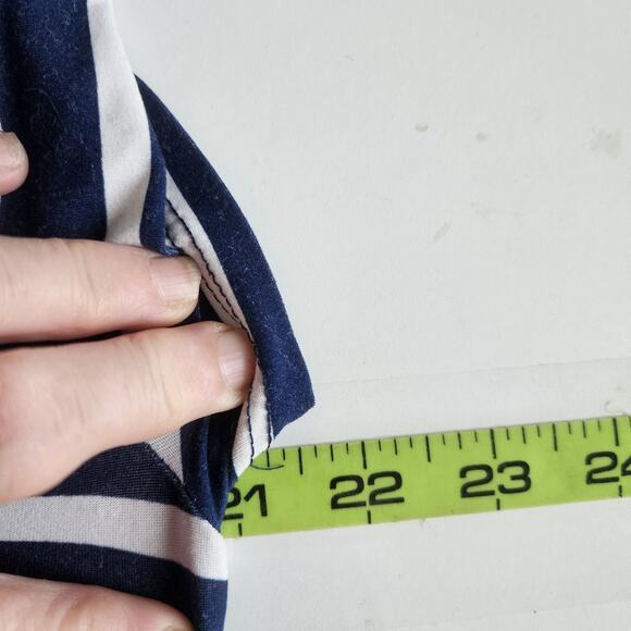 Try This XLarge French Stripe Tshirt Dress Nautical Parisian Coastal Cruisewear - Picture 8 of 8